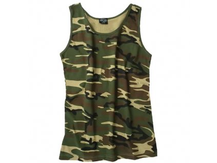 Nátělník maskovací Woodland Camo TANK TOP Mil-Tec®