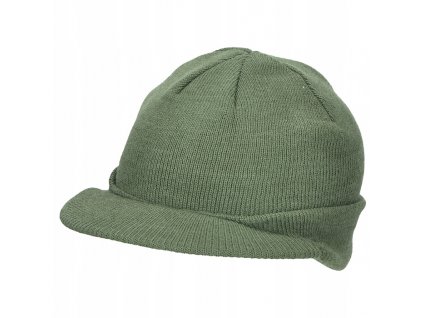 Kulich s kšiltem zelený jemný úplet US Jeep Cap Olive Drab Mil-Tec® 12142001