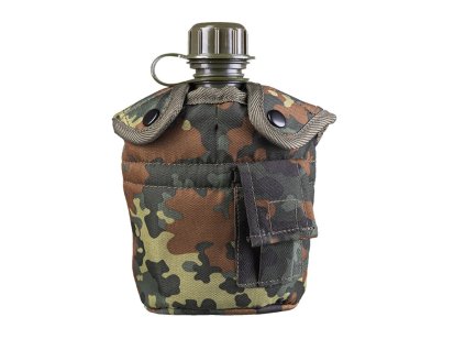 Polní láhev (čutora) US s hrnkem (pitítko) flecktarn BW