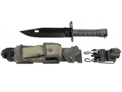 Nůž útočný bodák US bajonet M9 Oliv repro