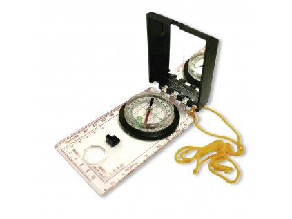 Kompas (buzola) mapovka + zrcátko