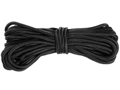 Padáková šňůra TEESAR (padákovka) paracord 550 černá 15,24 m