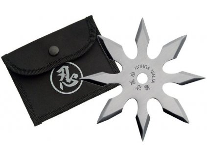 Vrhací (házecí) hvězdice ninja 8 shuriken chrom