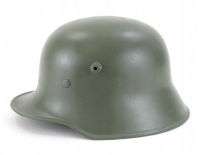 Helma ocelová přilba rohatka Stahlhelm M1916 Feldgrau WWI Repro