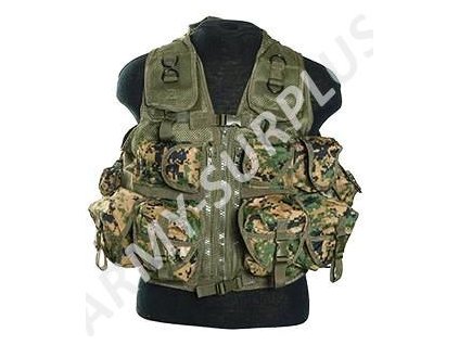 Vesta taktická molle digital woodland 9 kapes marpat