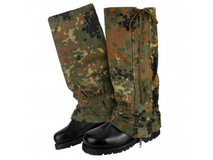 Holeňové návleky na ochranu nohou BW flecktarn originál Bundeswehr