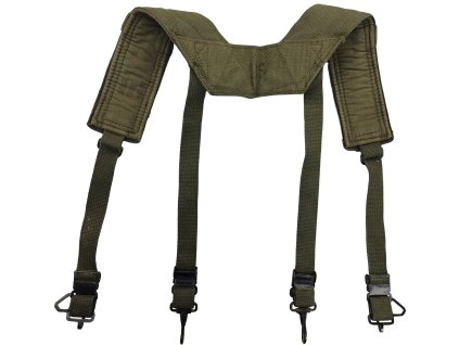 Kšandy bavlněné nosné treky M56 US Vietnam oliv originál model 2.