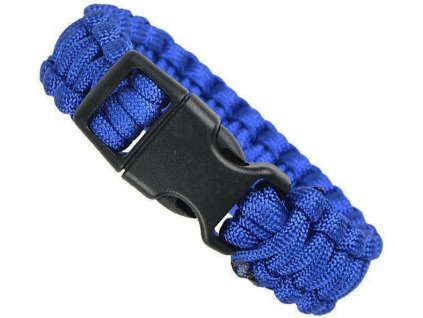 Náramek paracord modrý