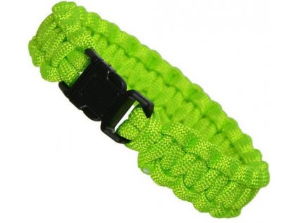 Náramek paracord reflexní zelená