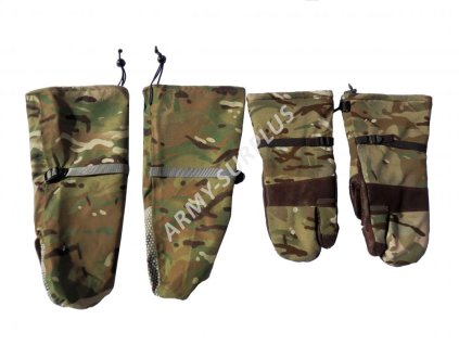 Rukavice MTP tříprsté britské ECWCS Goretex kompletní Velká Británie originál