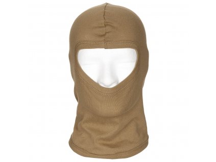 Kukla letní hnědá 1 otvor bavlněná Balaclava 1 Hole Coyote MFH® 10902R
