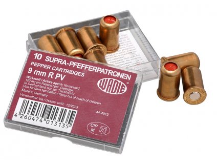 Pepřová nábojka PV 9mm R WADIE 120mg pro expanzní revolvery 10ks