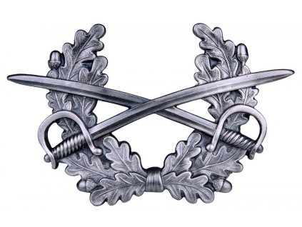 Odznak na čepici BW (Bundeswehr) meče stříbrný