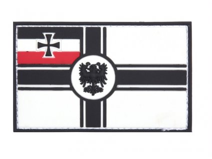 Nášivka vlajka Německo námořní 3D PVC suchý zip