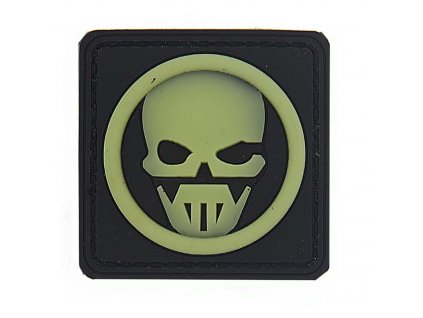 Nášivka Ghost (Duch) 3D PVC svítící /nesvítící suchý zip