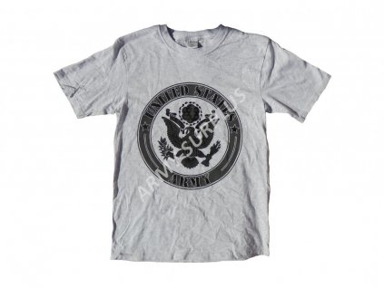 Triko US ARMY s potiskem United States Army šedé originál