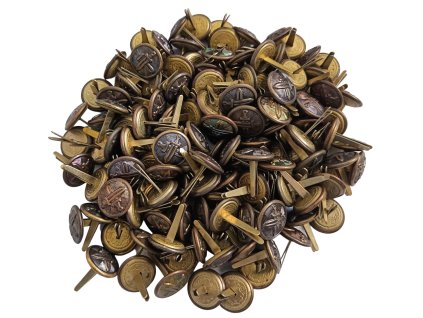Knoflík stejnokrojový zapichovací 15 mm malý (na výložky a brigadýrku) AČR originál