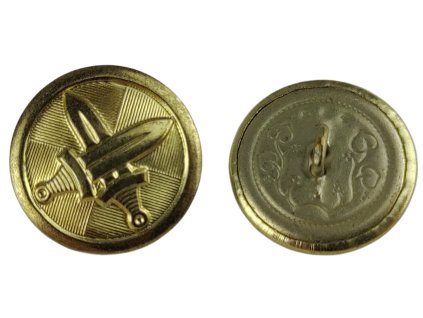 Knoflík stejnokrojový zlatový 25 mm velký AČR originál