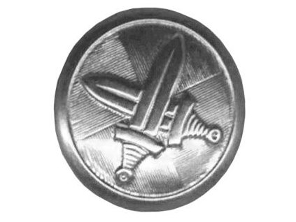 Knoflík AČR velký stříbrný 21mm