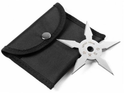 Vrhací (házecí) hvězdice ninja 5 shuriken chrom