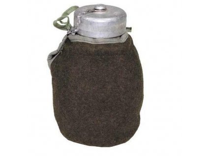 Polní láhev hliníková čutora s filcovým obalem WP Polsko originál