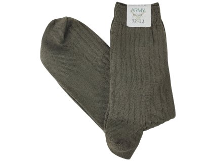 Ponožky Army Militare oliv žebrované