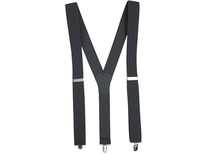 Kšandy elastické šle černé úzké