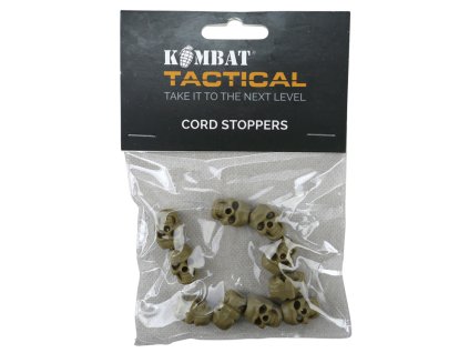 Lebka (Skull,náramek) coyote na paracord sada 10 kusů Velká Británie Kombat