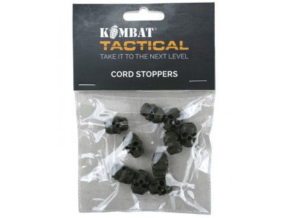 Lebka (Skull,náramek) oliv na paracord sada 10 kusů Velká Británie Kombat