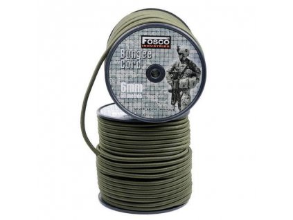 Gumová šňůra Bungee cord 6mm 1m