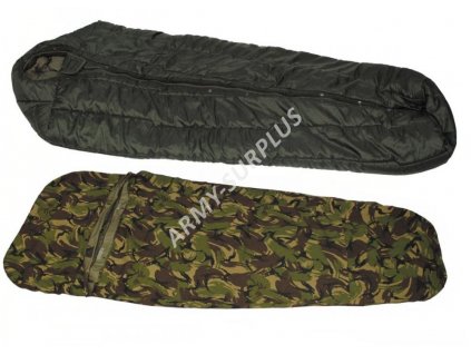 Spací systém modulární (spacák/spací pytel,žďárák Gore-tex,obal,vložka) Holandsko DPM originál