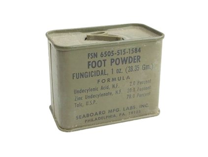 Protiplísňový zásyp na nohy US ARMY WWII originál