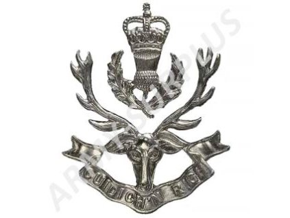 Odznak britský Velká Británie Queen`s Own Highlanders (Cuidich n Righ)