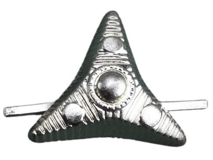 Odznak hodnost hvězda třícípá mercedeska stříbřitá (stříbrná) AČR velká