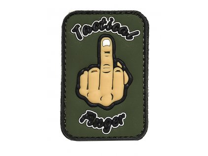 Nášivka 3D PVC Tactical Finger oliv