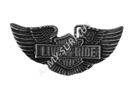 Přezka na opasek Motorcycles Live and Ride Harley Davidson - starozinek