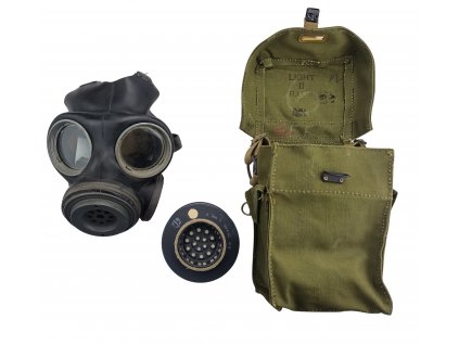 Plynová maska britská Velká Británie (Dánsko) M45 paragánská originál