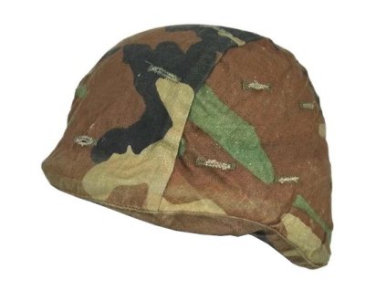 Potah maskovací převlek obal na helmu PASGT Woodland US originál použitý