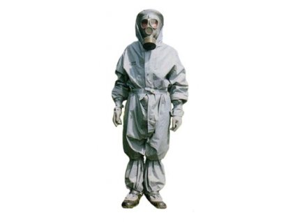 Oblek Československo protichemický SOO-CO šedý "Atombordel"