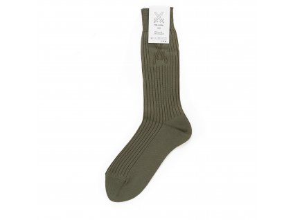 Ponožky 97 zelené prodloužené lýtko AČR žebrované originál oliv