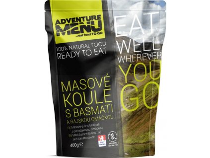 Adventure Menu Masové koule s basmati a rajskou omáčkou (hotová strava) 400g BEZ LEPKU