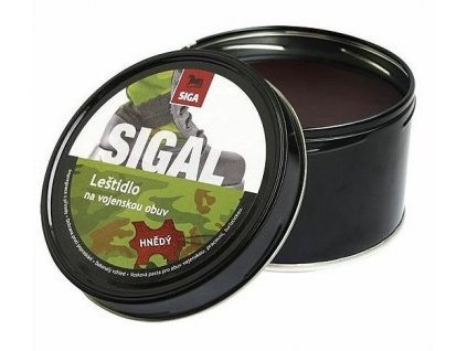 Leštidlo na obuv vojenské hnědé 250g krém SIGAL