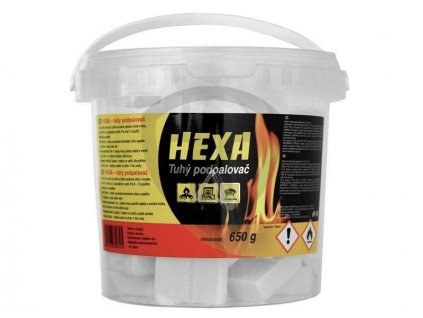 Podpalovač tuhý pevný líh HEXA 650g balení kbelík