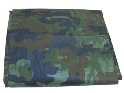 Krycí plachta multifunkční 4x5m Woodland Camo