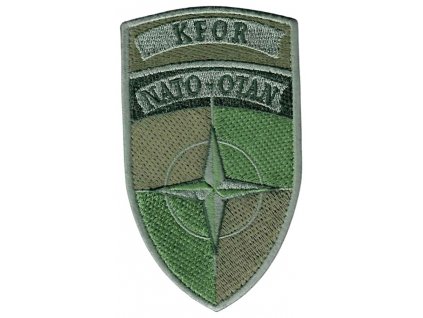 Nášivka NATO OTAN KFOR velcro oliv