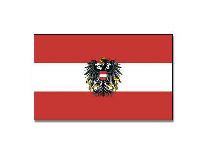 Vlajka Rakousko s orlicí 90x150cm č.30