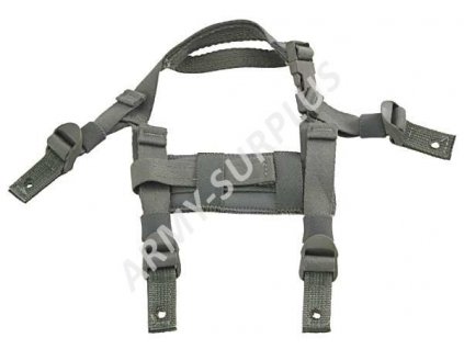 Čtyřbodový systém popruhů pro helmu MICH (ACH Helmet 4 Point ACU Chin Strap)