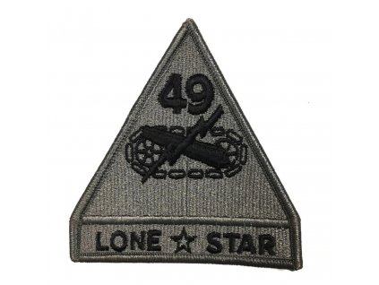 Nášivka US 49th Armored Division"Lone Star" - Shoulder Sleeve Foliage Green velcro