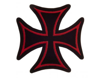 Nášivka nažehlovací maltézský kříž - velký