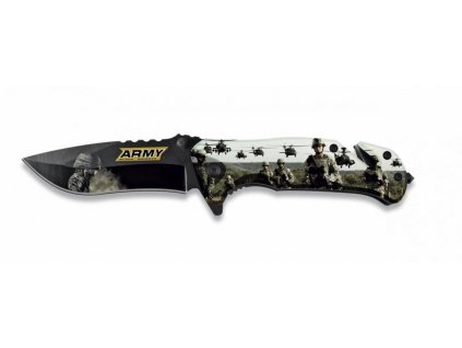 Nůž zavírací záchranář US ARMY 3D polovystřelovací ALBAINOX 18132-A